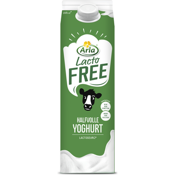 Arla Lactofree halfvolle yoghurt lactosevrij 1L