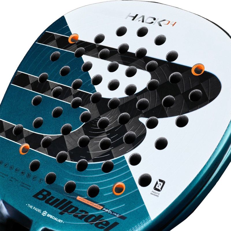 Bullpadel - Hack 04 - Padel Racket - 2025 - Zwart - Carbon