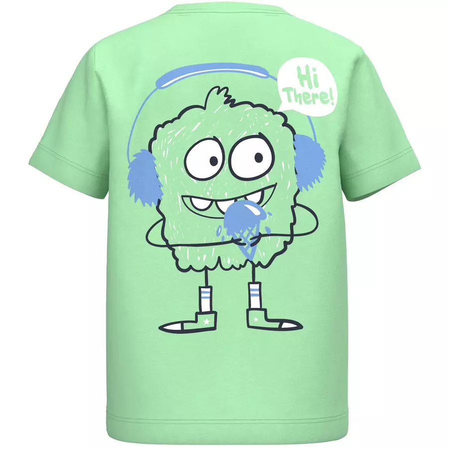 name it T-Shirt Nmmvelix Green Ash