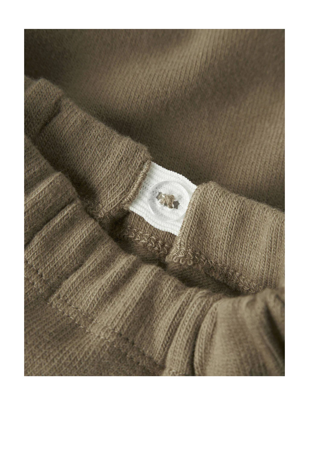 LIL' ATELIER BABY casual broek olijfgroen