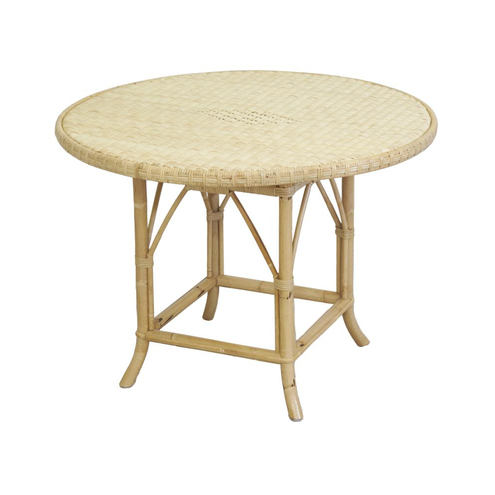 Table ronde en rotin naturel ø 100