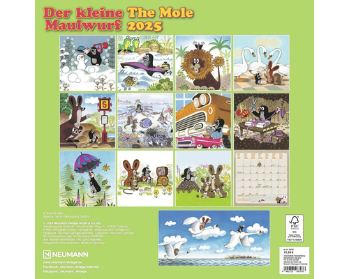 Wandkalender Het Molletje 2025 30x30 cm