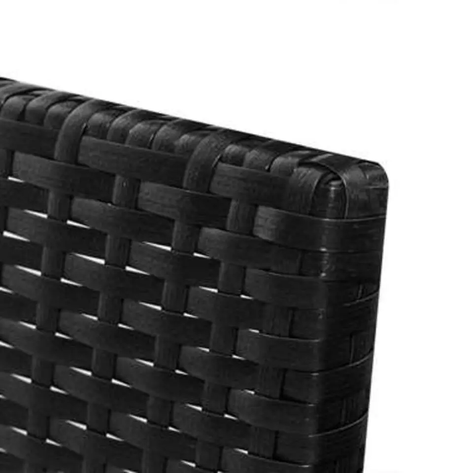vidaXL - Lounge Sets - Zwart - Poly rattan