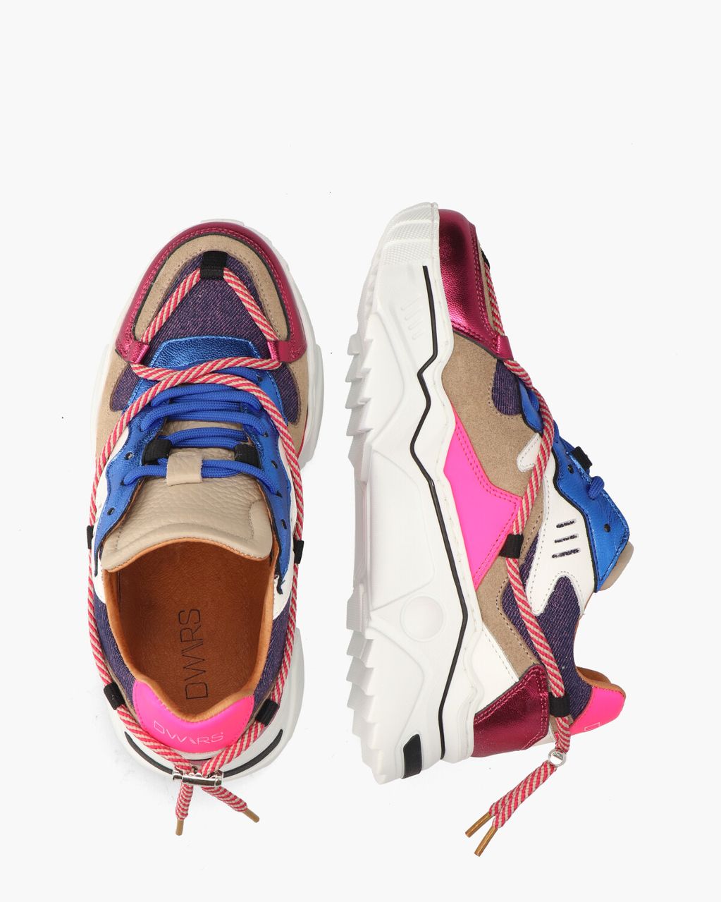 DWRS Label Jupiter Denim Roze/Multicolor Damessneakers
