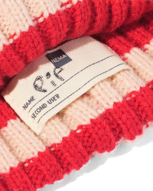 bonnet pour bébé à rayures multicolore