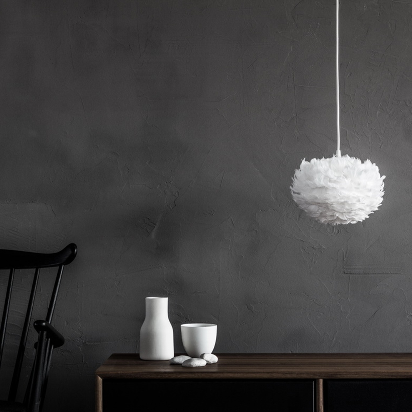 EOS Micro Ø 22 cm - Hanglamp - Koordset wit Lichtbruin