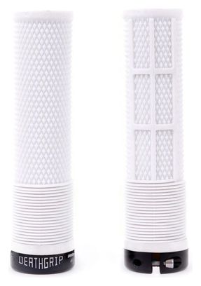 Paire de Grips DMR DeathGrip Flangeless Blanc