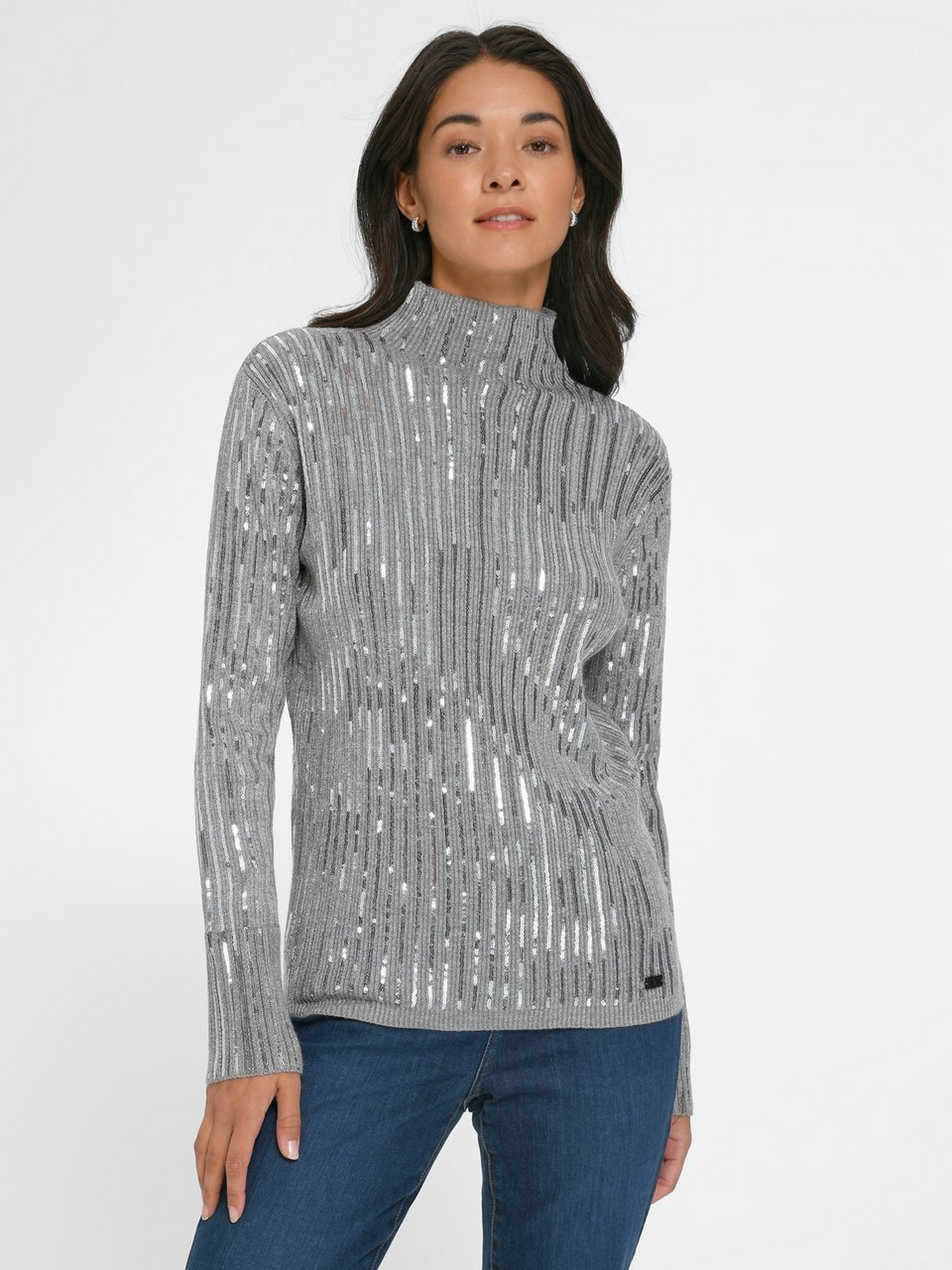 Pullover mit Stehkragen