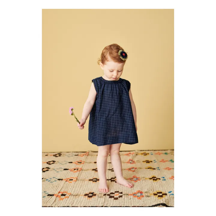 Caramel Robe à Carreaux Ginger | Bleu marine