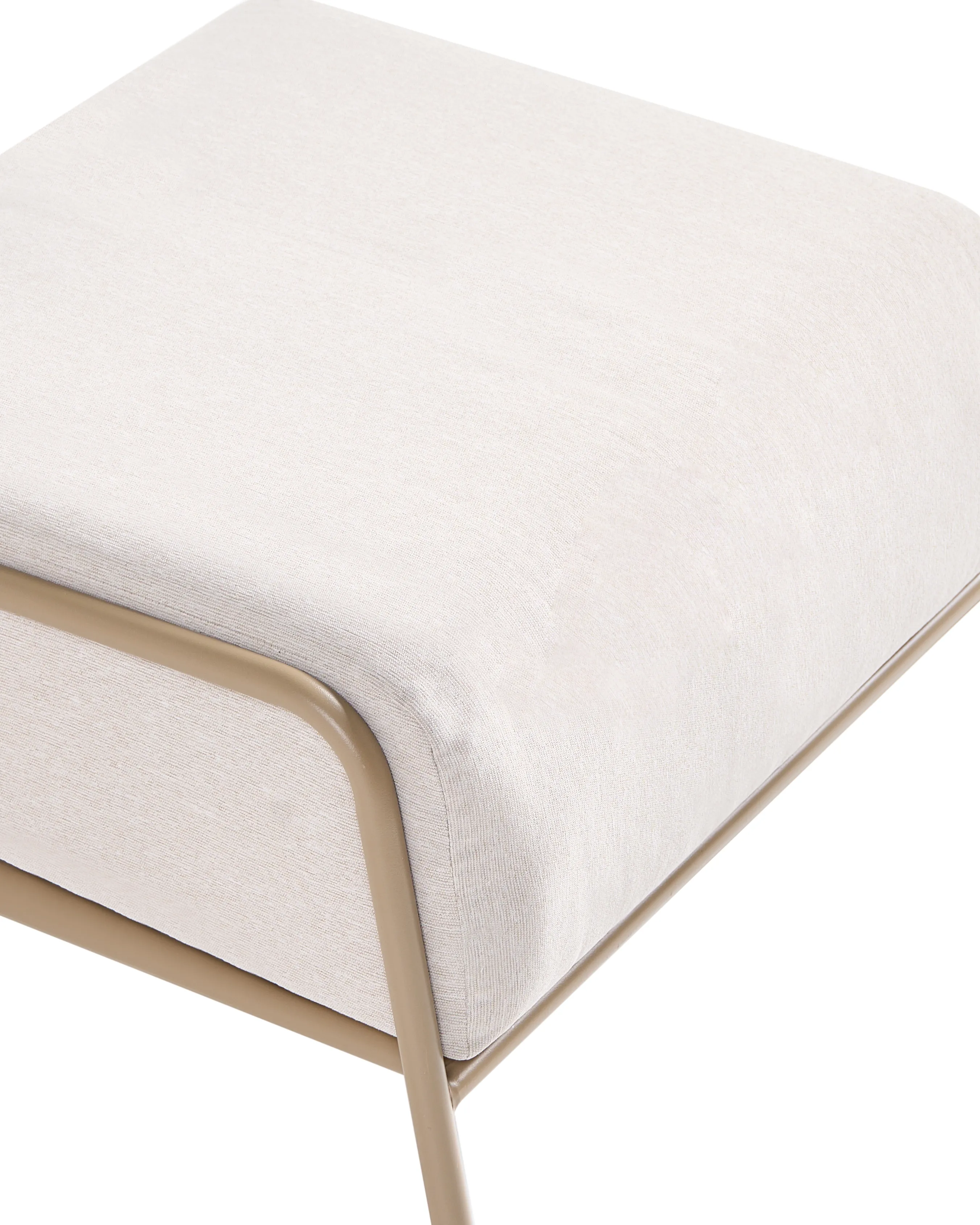 Set van 2 tuinstoelen NIMIS met ottomaan Lichtbeige