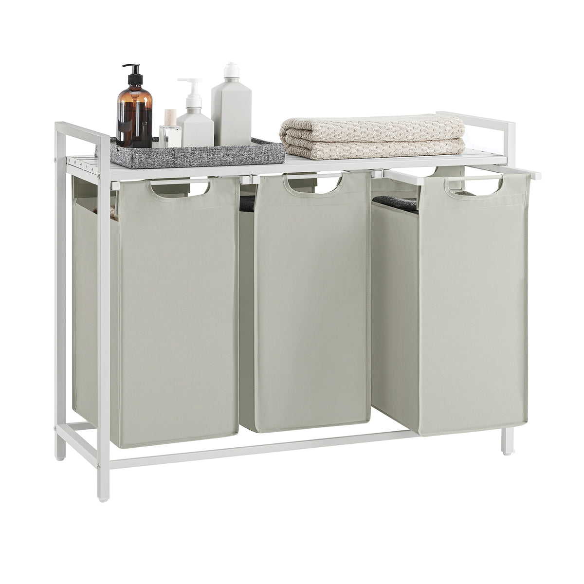 Calicosy - Wasmand 3 compartimenten - H72 cm