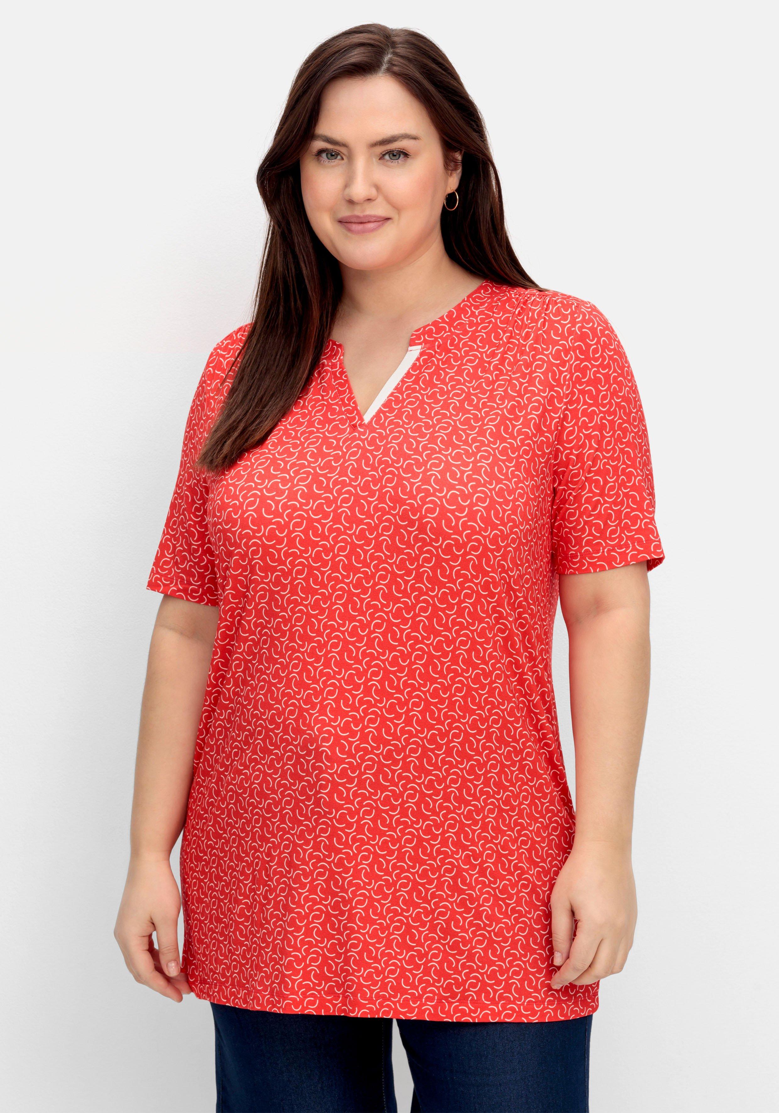Longshirt mit Grafik-Alloverprint
