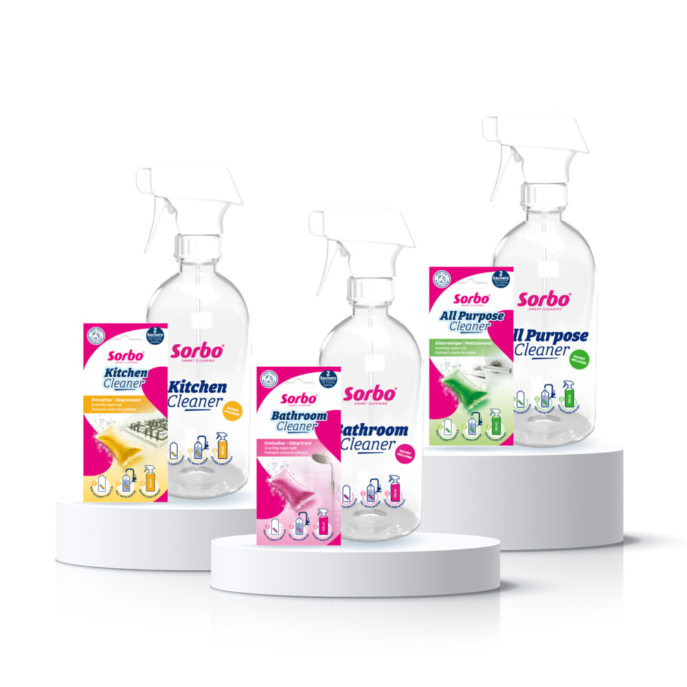 Sorbo Fles + Sachet Allesreiniger