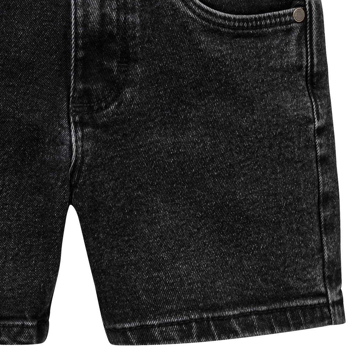 Jonas Nielsen Jungen Jeansshorts in Denim-Optik dunkelgrau