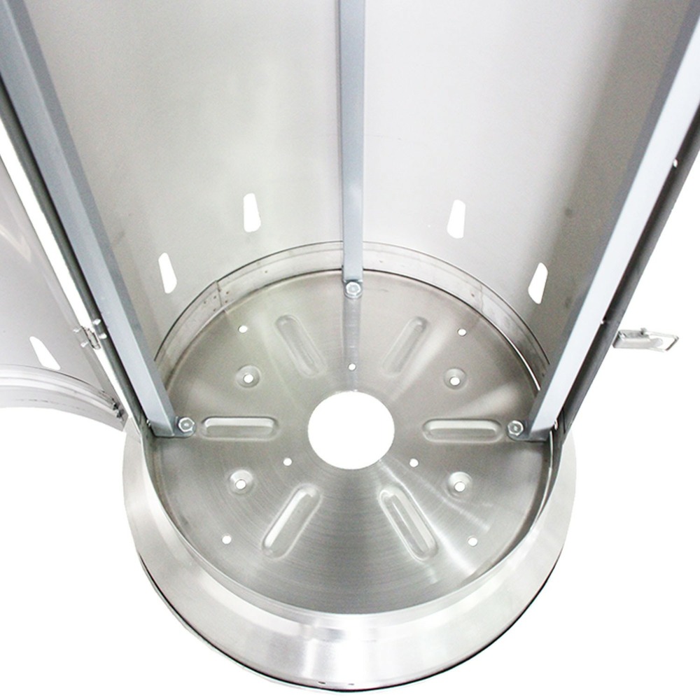 Parasol chauffant oslo chauffage d'extérieur gaz - acier inox + housse et table