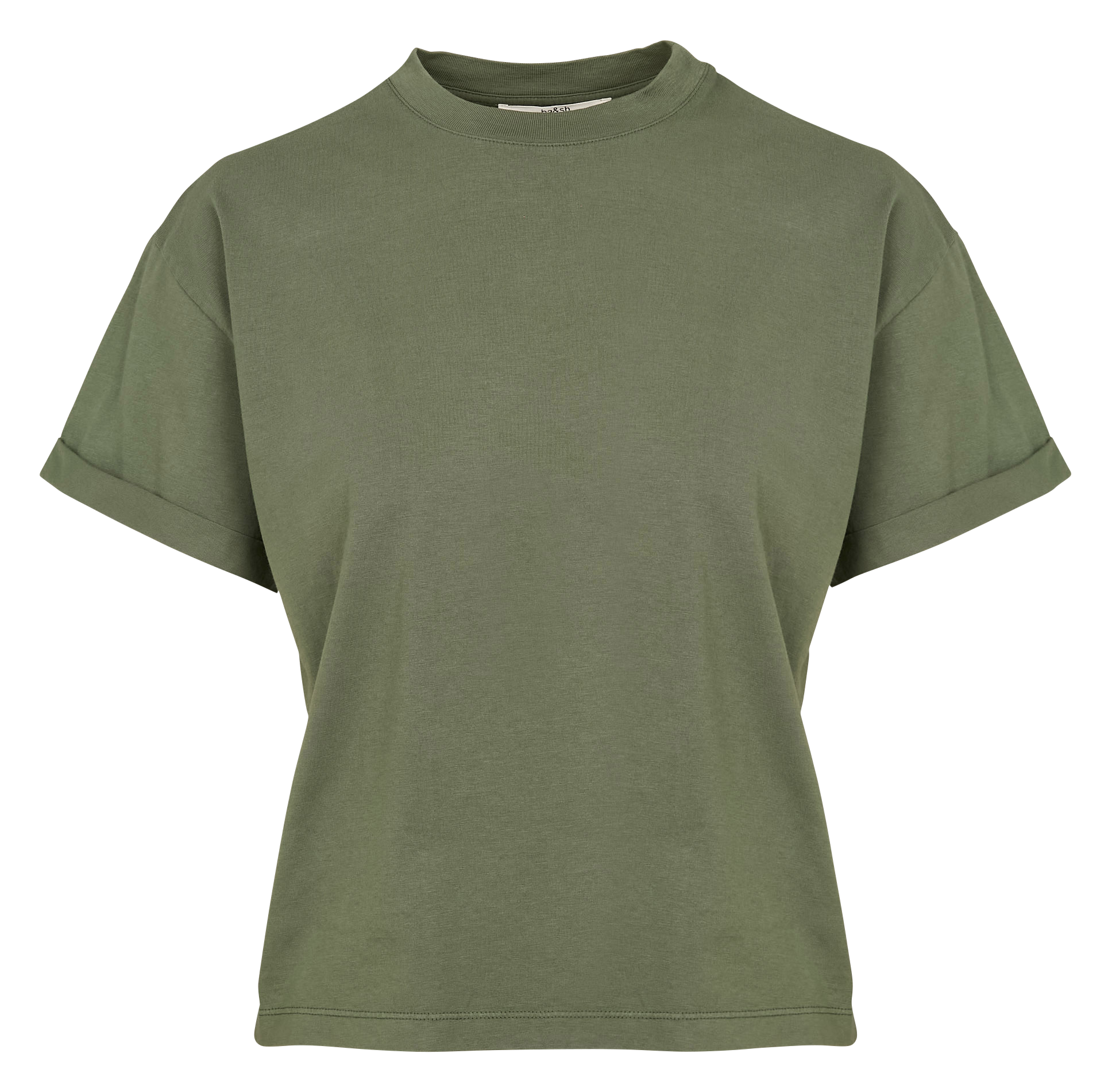 ROSIE - Tee-shirt col rond en coton | Kaki
