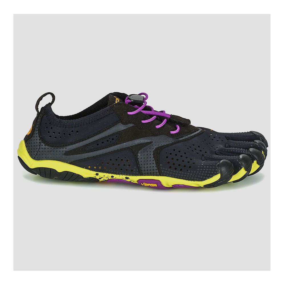 Five Fingers V-RUN - Chaussures running Femme noir/jaune/violet