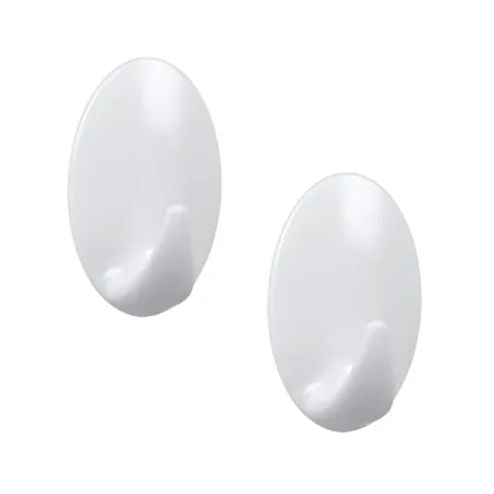 metaltex Hafthaken Eiform gross, 2er Set, ABS