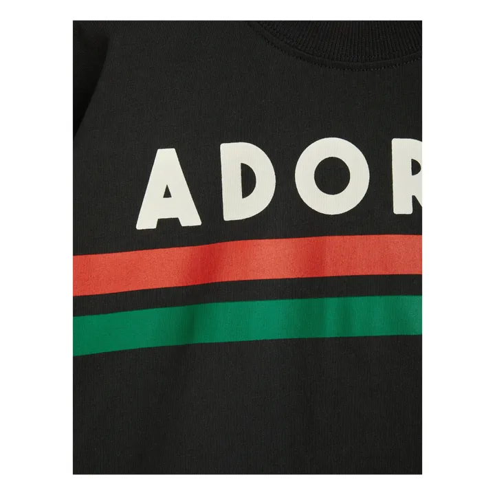 Mini Rodini T-Shirt Coton Bio Adored | Noir