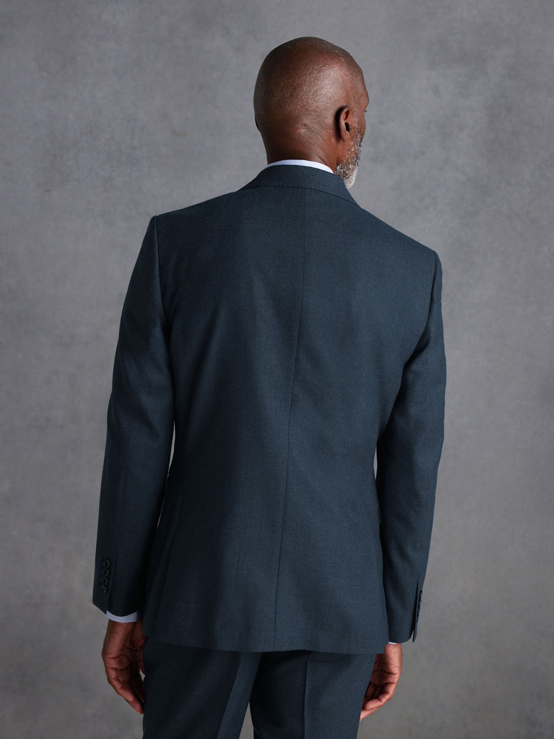 Blauw - Slim Fit - Signature Zignone Italian Wool Cashmere Blend Flannel Suit Jacket