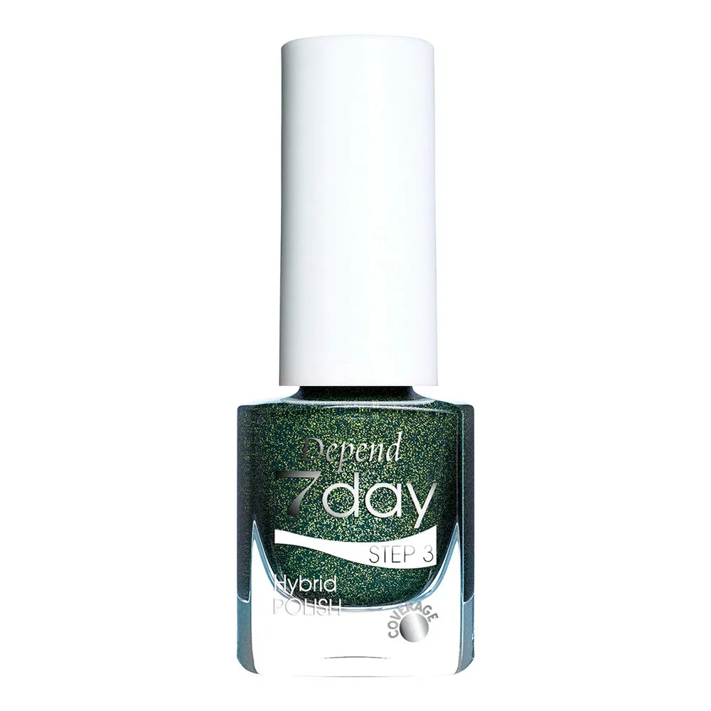 Depend Cosmetic 7day Hybrid Polish 7334 Sparkles Green - 5 ml.