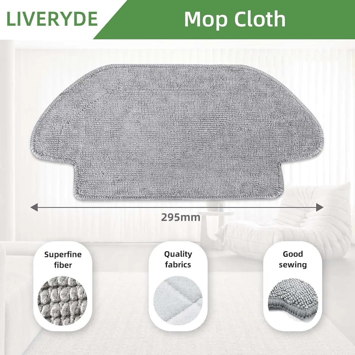 10 deler tilbehør Xiaomi Mi Robot Vacuum-Mop 2S/Mop-Pro/STYJ02YM