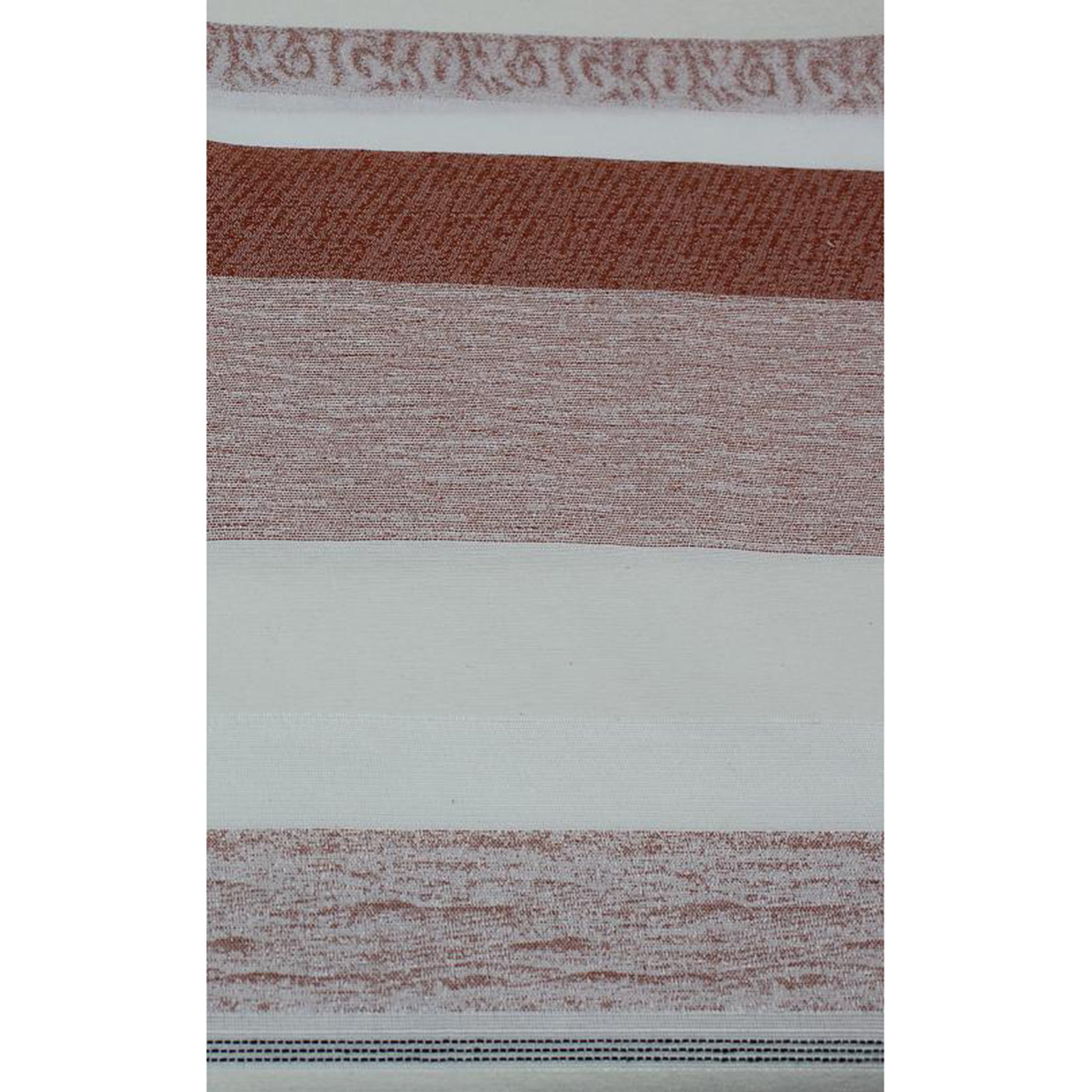 Einzelschal mit Kräuselband NOVARA - terra-natur - 135x145 cm