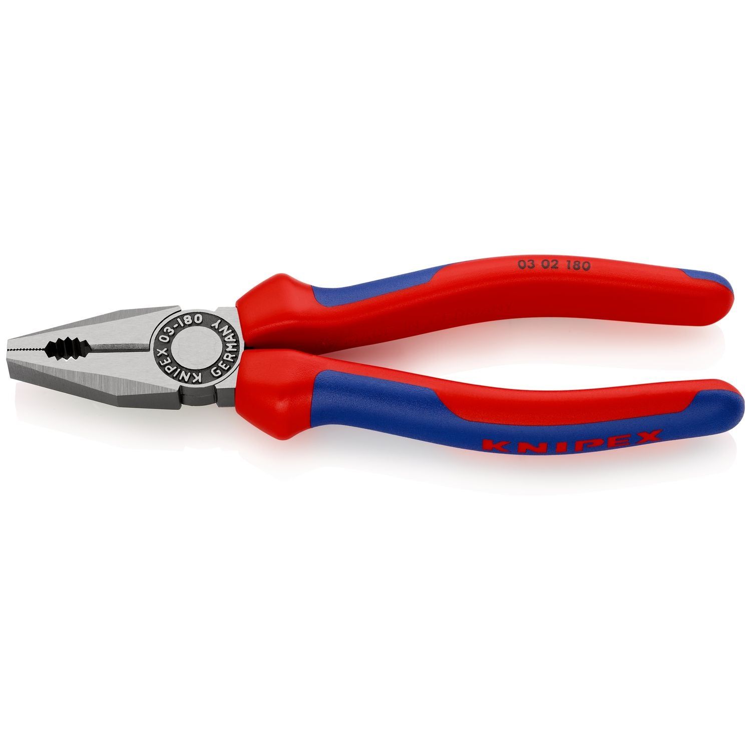 Knipex 03 02 180 Combitang 180mm met comfortgrepen | geatramenteerd