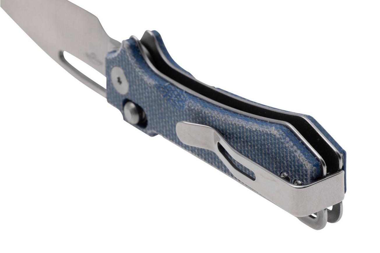 Real Steel Vis 8051DM Satin 12C27, Denim Micarta, zakmes, Jakub Wieczorkiewicz design