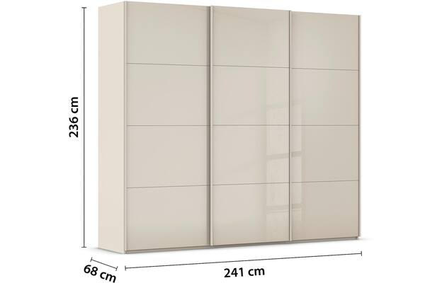 Kledingkast Finca Glans Glas