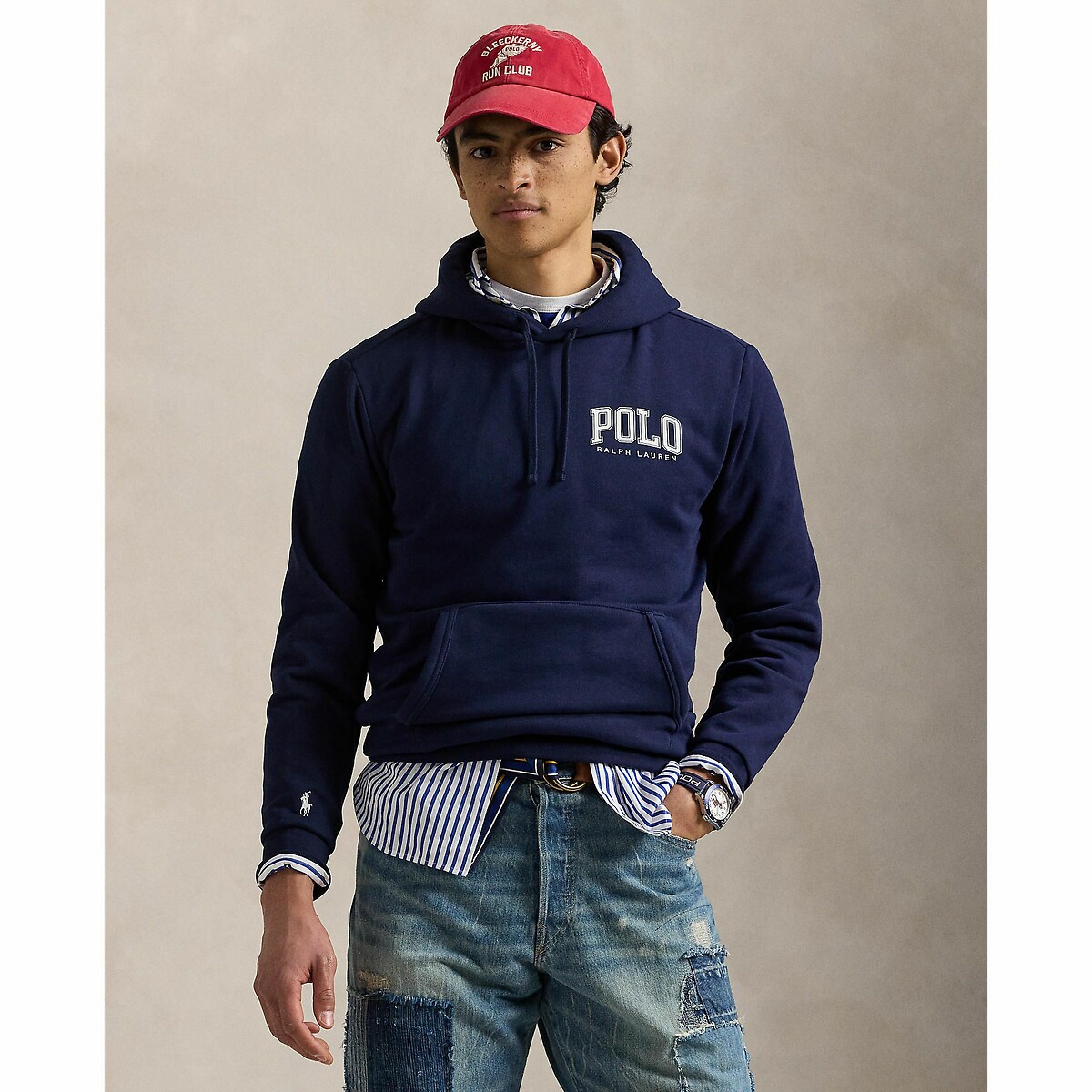 POLO RALPH LAUREN<br>Moletom com capuz de lã