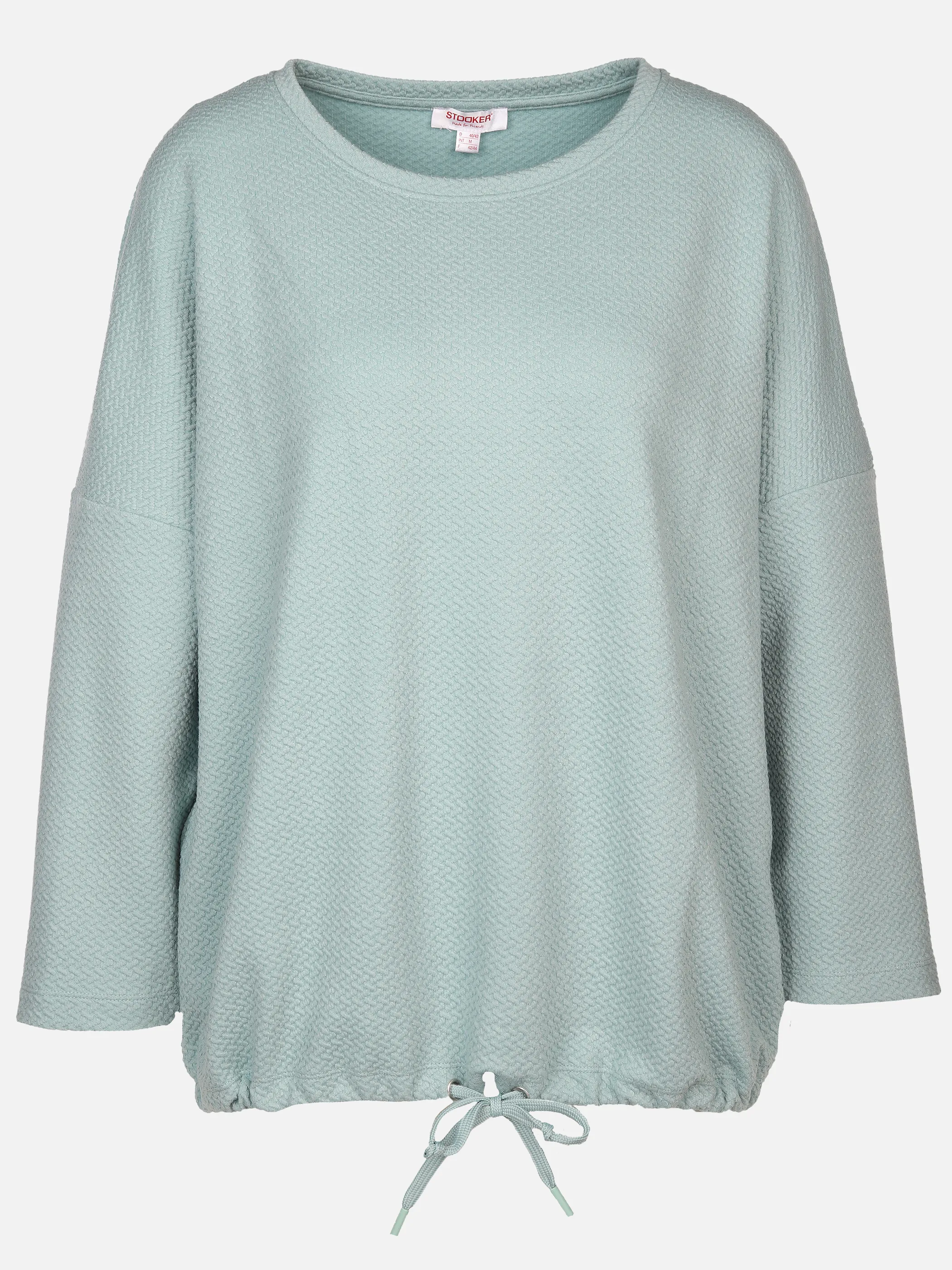 Damen Sweatshirt in Waffeloptik
