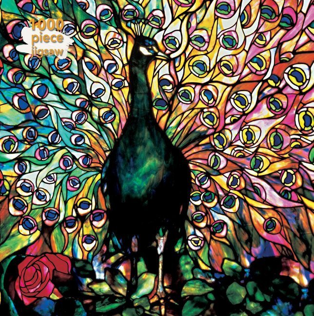 Louis Comfort Tiffany: Entfalteter Pfau (Puzzle)