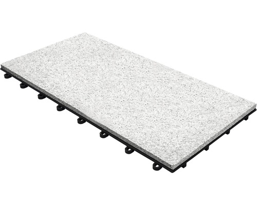 florco® stone XL kliktegel 60 x 30 x 2,8 cm, 2 stuks, graniet