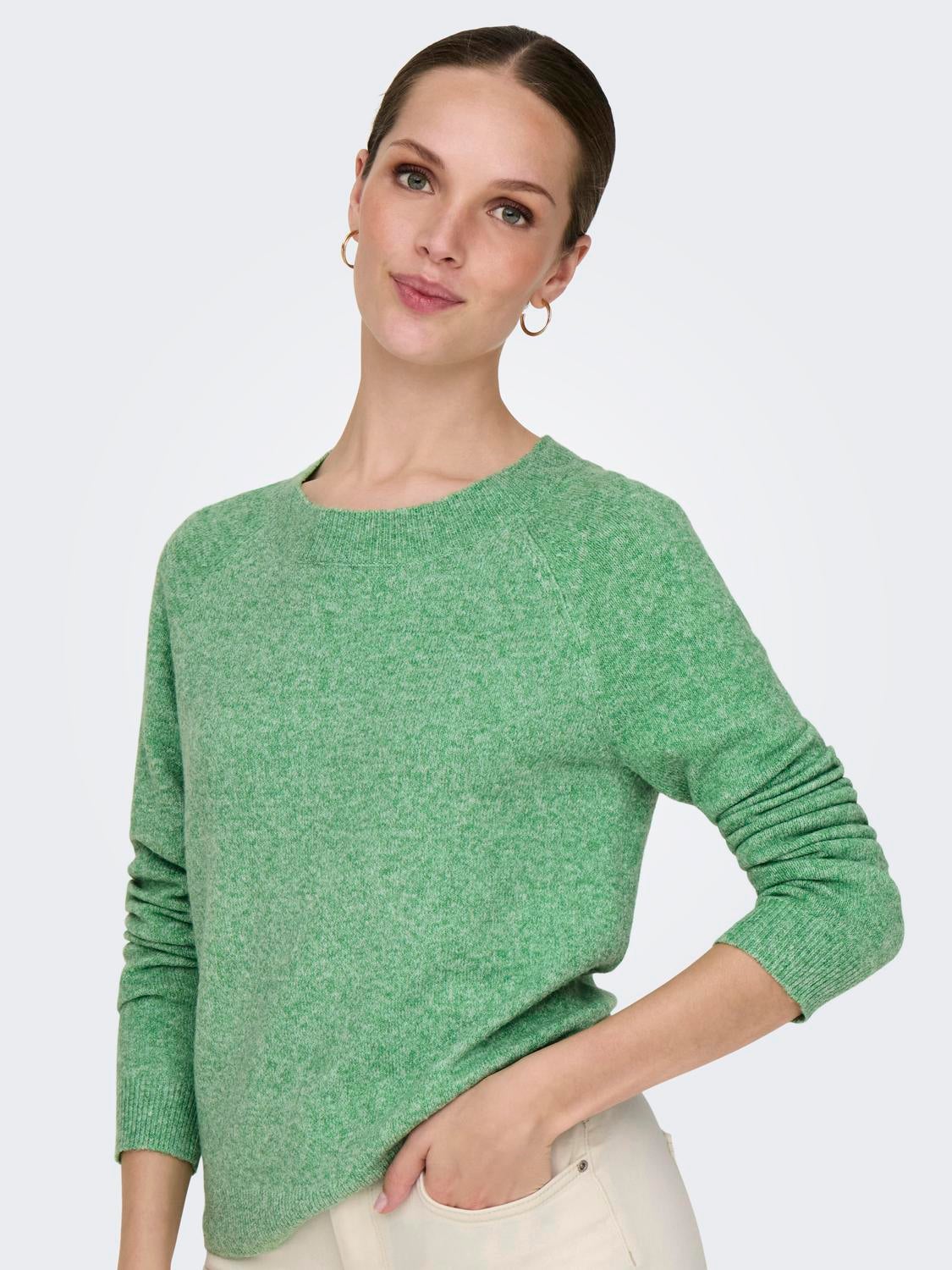 ONLRICA Strickpullover Bright Green
