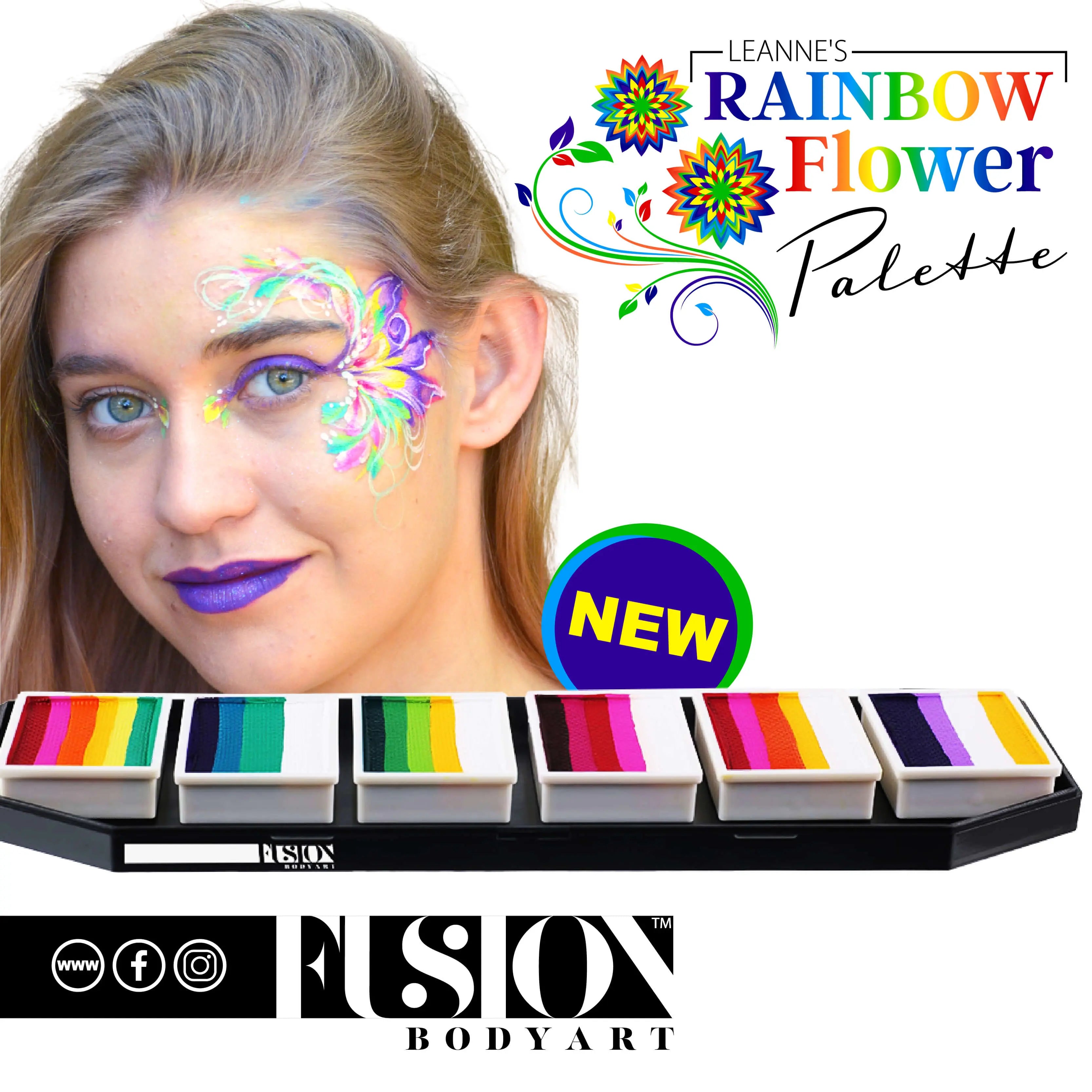 Leanne's Rainbow Flower Palette