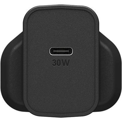 OtterBox UK Wall Charger 30W GaN - 1X USB-C 30W USB-PD, noir