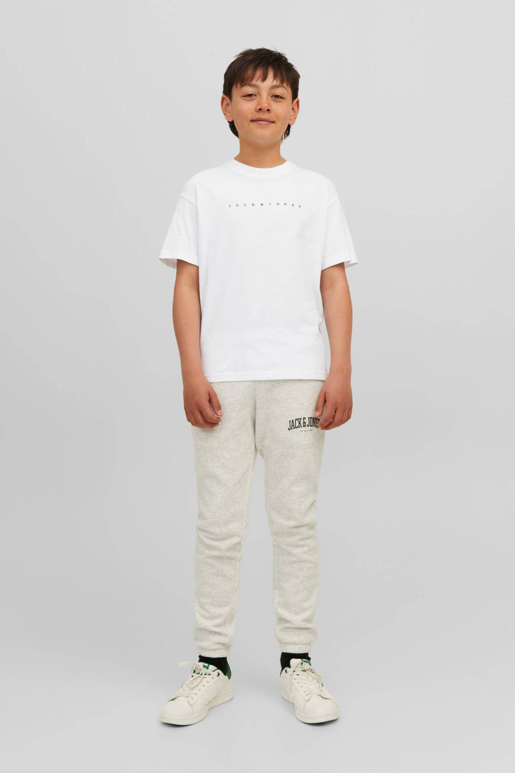 JACK & JONES T-shirt JJESTARmet tekst wit