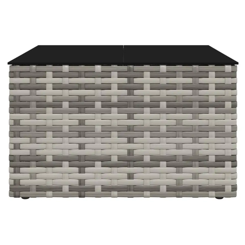 vidaXL - Loungeset - Grijs - Poly rattan - 2 stuks -Met kussens