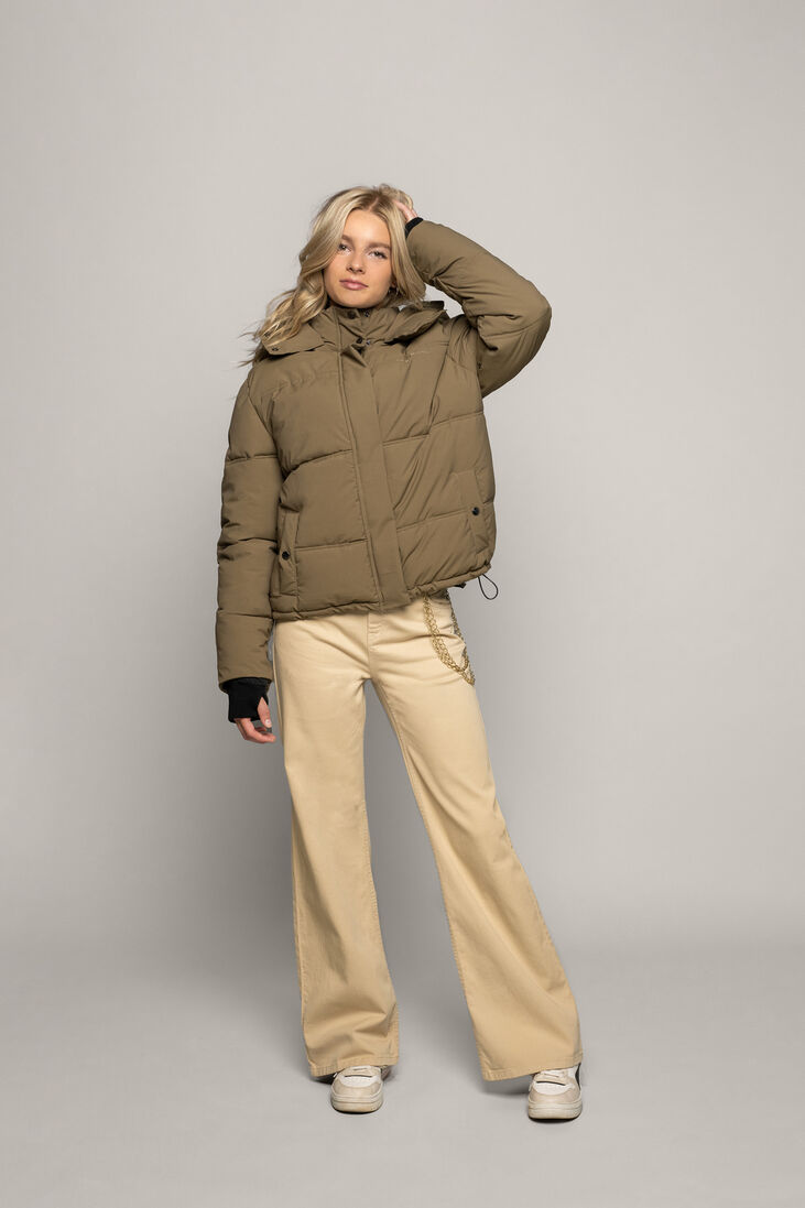 FRANKIE & LIBERTY zand frankie & liberty wide jeans attitude wide leg