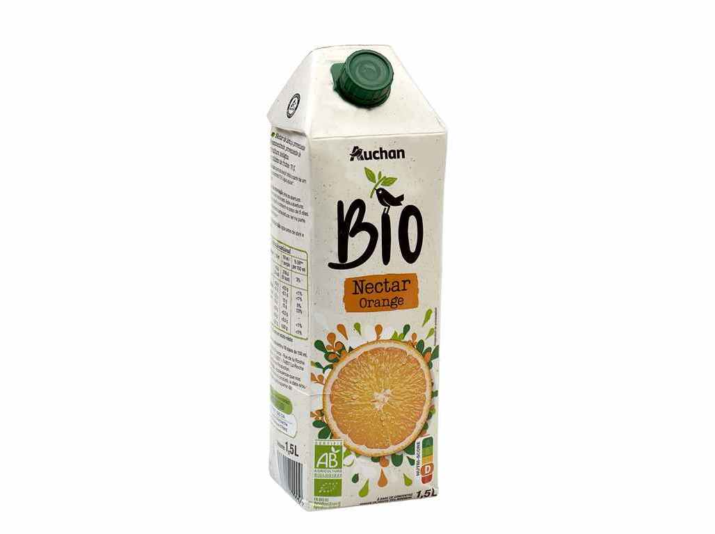 NÉCTAR LARANJA AUCHAN BIO BIOLÓGICO 1.5L
