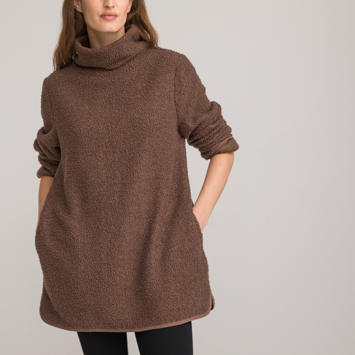 COLEÇÕES LA REDOUTE<br>Pijama com camisa de malha de lã