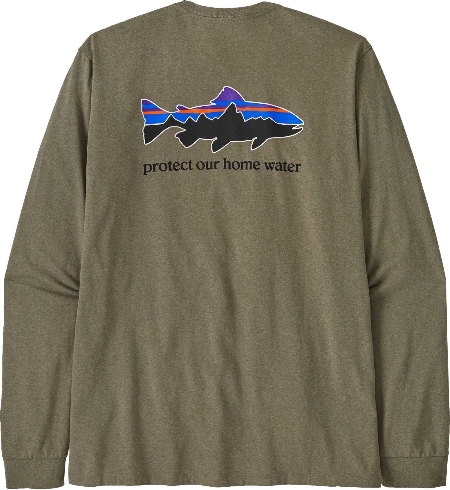 Home Water Trout Responsibili-Tee Herre River Rock Green