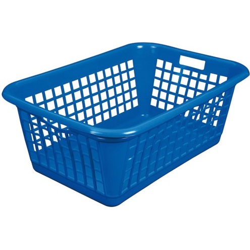 Corbeille à linge 60 Litres, bleu