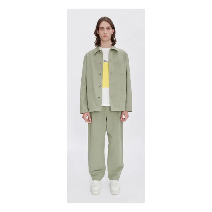 A.P.C. Veste Lazare Lin et Coton | Vert kaki