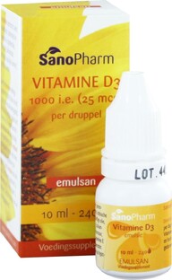 Sanopharm Emulsan Vitamine D3 1000 IE Druppels 10ML