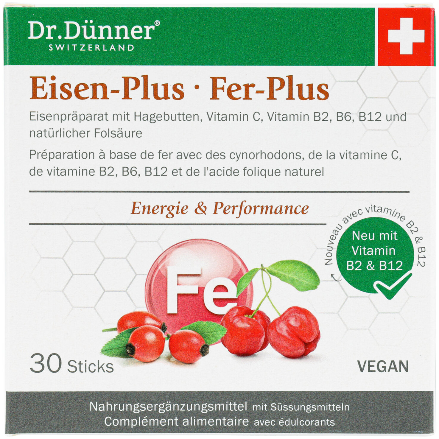 Dr.Dünner Eisen Plus Sticks 30 Stück