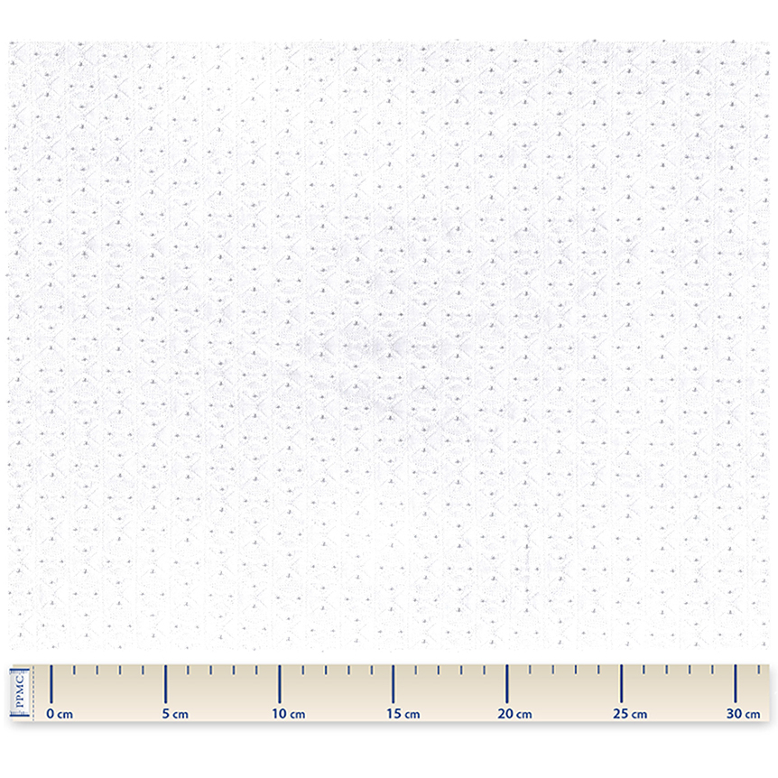 Tissu Jersey Broderie Anglaise Blanche