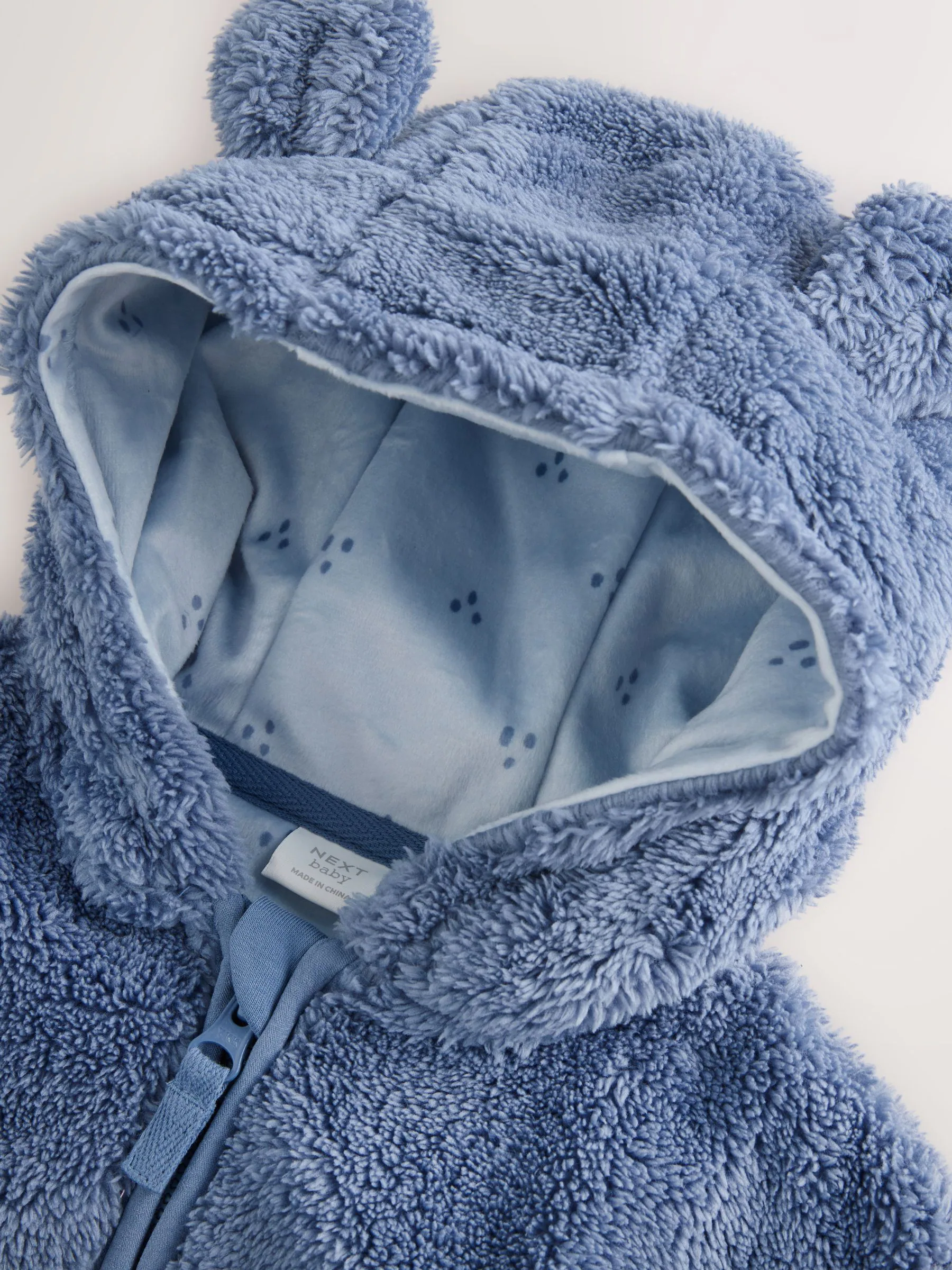 Marineblauw - Fleece Baby Jacket met ritssluiting (0mnd-2jr)