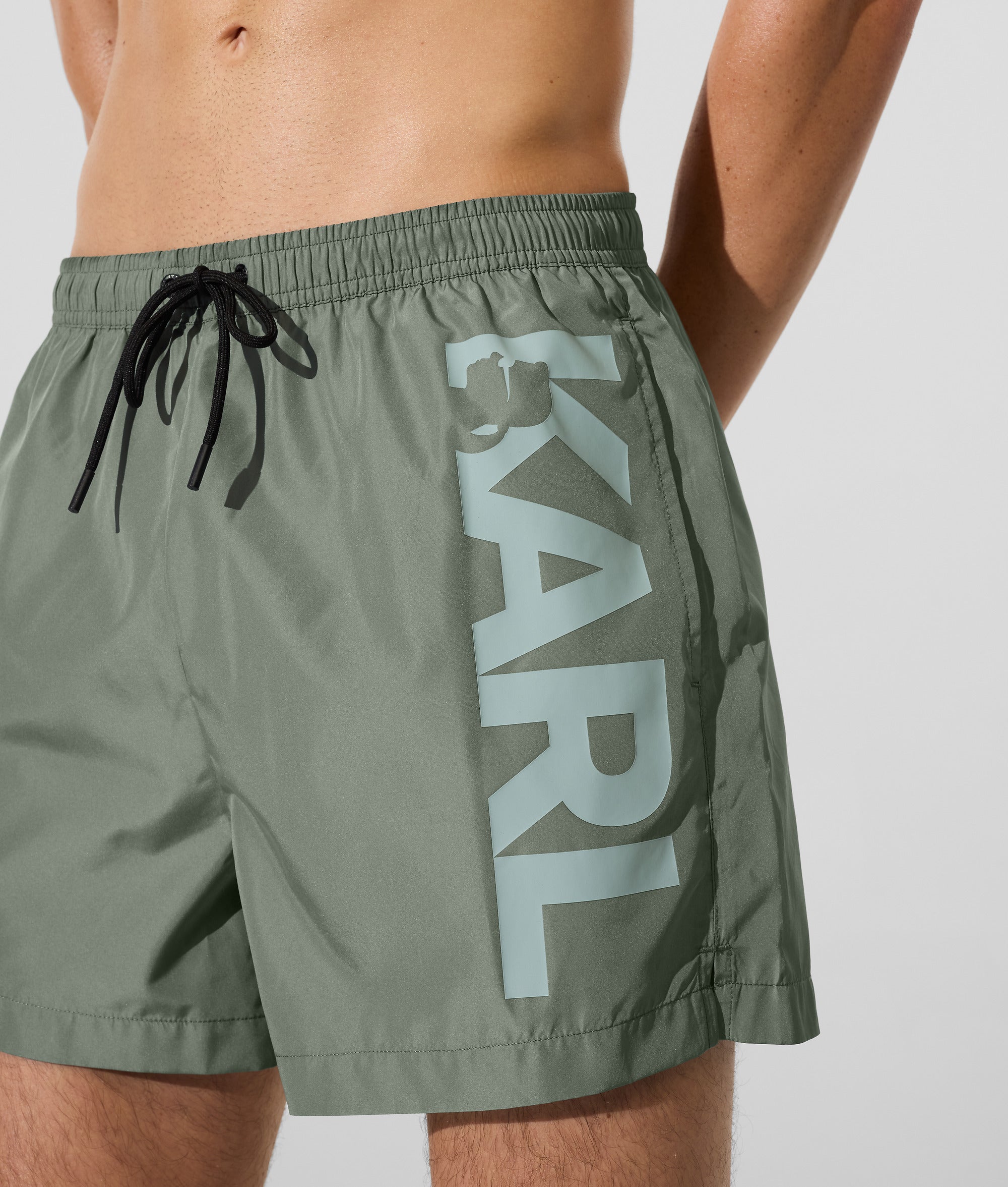 Korte boardshort met logo